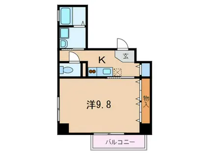 CASA OKAMOTO 2-CHOME(1K/2階)の間取り写真