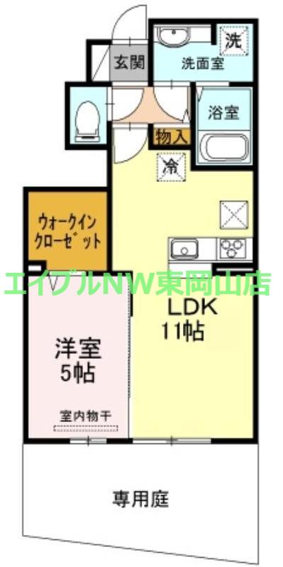 コーポ レーヴ(1LDK/1階)の間取り写真