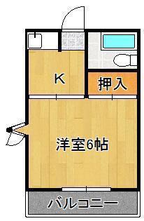 ONE FLAT GION (1K/3階)の間取り写真