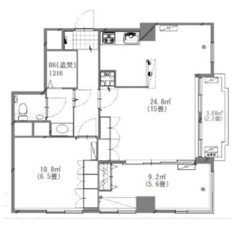 メゾン日本橋(2LDK/9階)の間取り写真