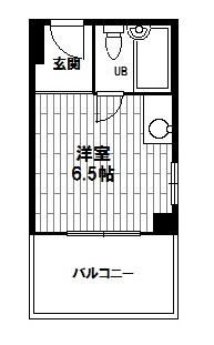 シティビラ佐々木(ワンルーム/7階)の間取り写真