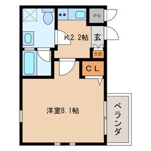 TMアネックス百道(1K/2階)の間取り写真