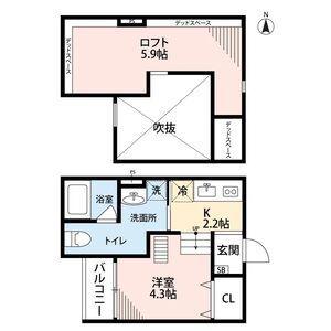 ATTIC堺(ワンルーム/2階)の間取り写真