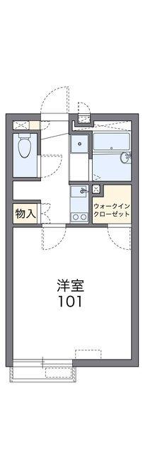 レオネクストスカイハイツ(1K/1階)の間取り写真