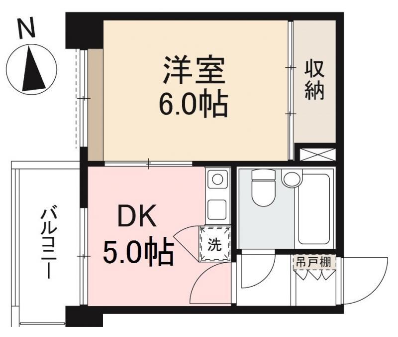MEIKO BLD(1DK/4階)の間取り写真