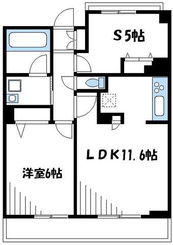 グラディート町田(1SLDK/8階)の間取り写真
