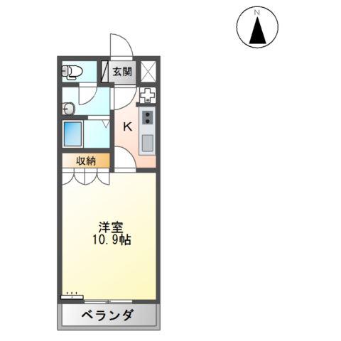 サーバタ(1K/1階)の間取り写真