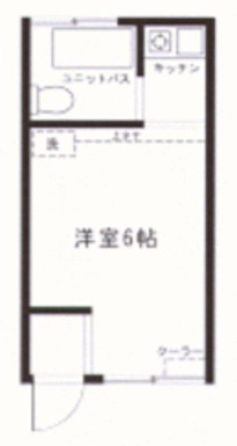多摩ハイツ(ワンルーム/1階)の間取り写真