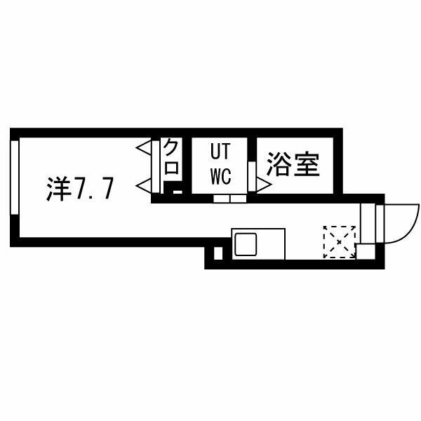 サンインキューブ池袋(ワンルーム/2階)の間取り写真