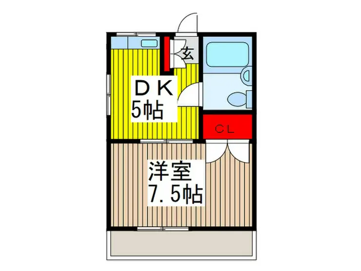 三和コーポ 1階階 間取り