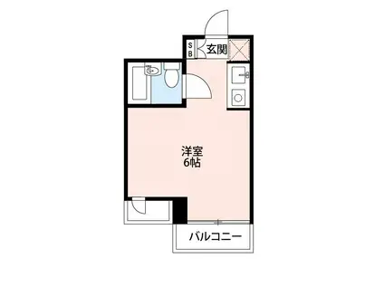プラッセ小豆沢(ワンルーム/9階)の間取り写真