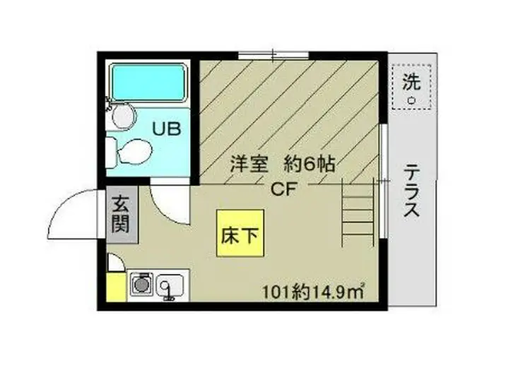 フルハウス中杉 1階階 間取り
