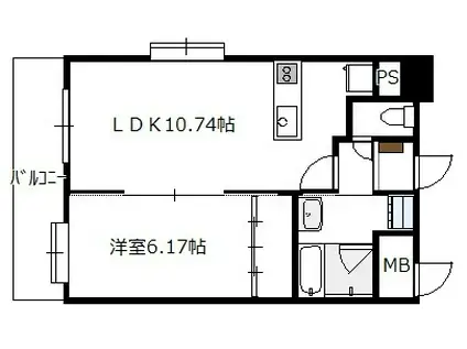 AD・GRAYSIII(1LDK/3階)の間取り写真