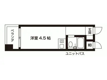 ミューズ・ユー(1K/3階)の間取り写真