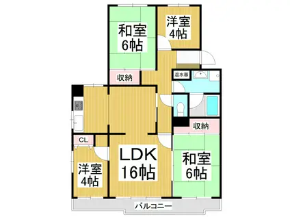 ステイツハウス栗田(4LDK/2階)の間取り写真