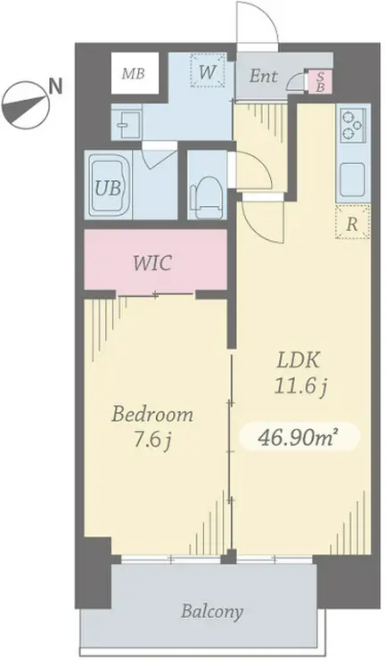プライムコート立川 10階階 間取り
