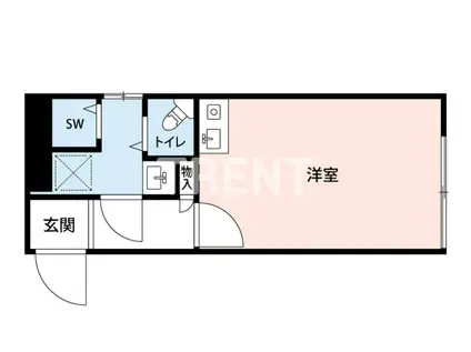 ハイシティ南青山(ワンルーム/1階)の間取り写真