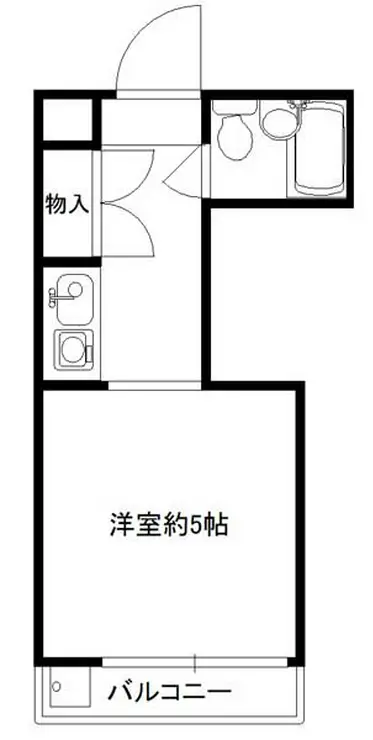 西新宿第2ローヤルコーポ 2階階 間取り