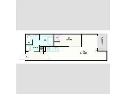 JACK ODAKAV(1LDK/1階)の間取り写真
