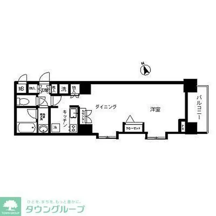 トーシンフェニックス芝アストラーレ 8階階 間取り