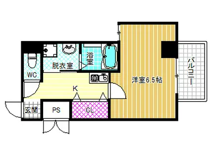 NOB西梅田(1K/3階)の間取り写真