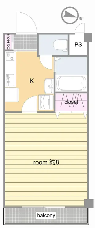 グランドール武蔵浦和 2階階 間取り