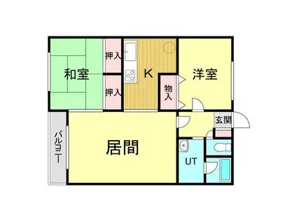 チェリーハイツAYA(2LDK/1階)の間取り写真