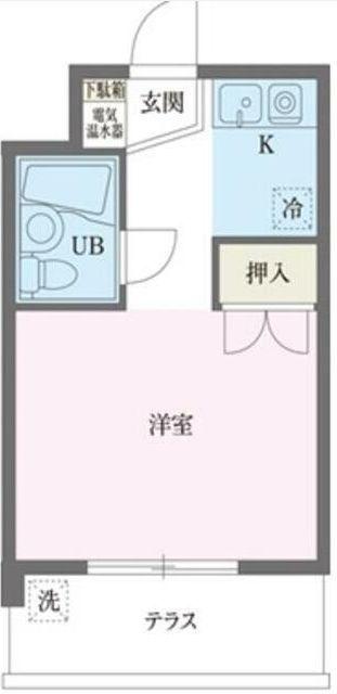 フォーラム共栄(1K/5階)の間取り写真
