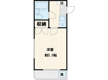 ライブコア川口27(1K/1階)の間取り写真