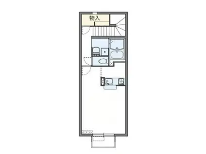 レオネクストアウリィ(1K/1階)の間取り写真