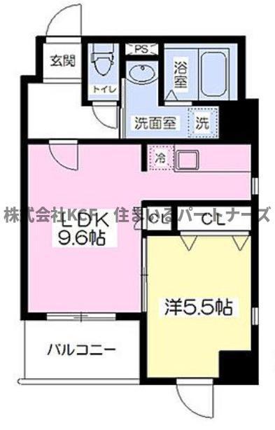 J-PLACE東町(1LDK/7階)の間取り写真
