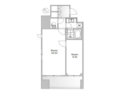 シティインデックス西五反田(1LDK/4階)の間取り写真
