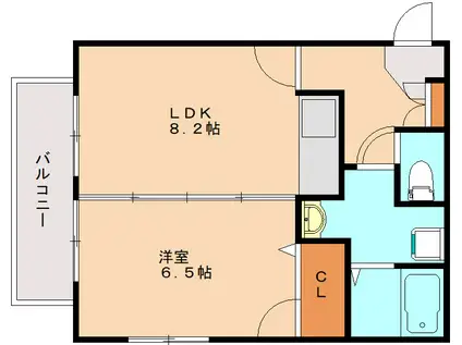 サニ-プレイス(1LDK/1階)の間取り写真
