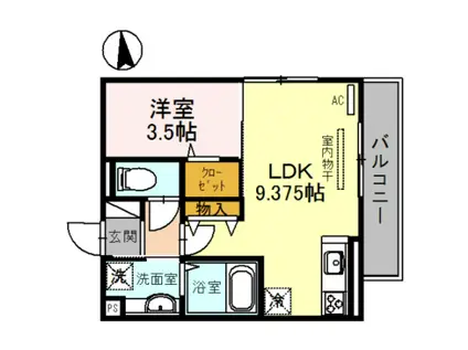 ノヴァ・グランデ(1LDK/2階)の間取り写真