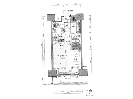 クレヴィア本郷(1LDK/4階)の間取り写真