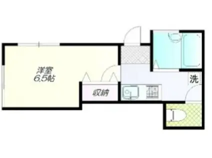 ノーブルホワイト高円寺(1K/1階)の間取り写真