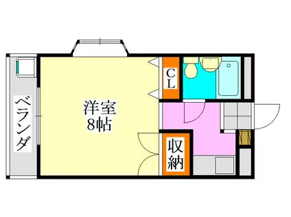 メゾン泰和(1K/5階)の間取り写真