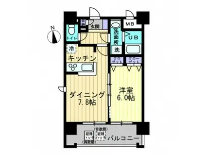 J・GRACE十日市(1LDK/11階)の間取り写真