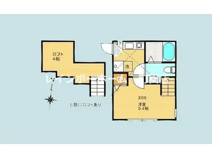 シティハイツ文京(1K/2階)の間取り写真