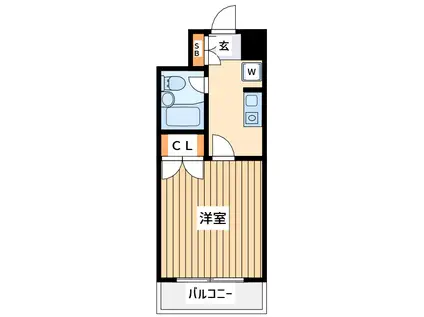ライオンズマンション鶴見第2(1K/3階)の間取り写真