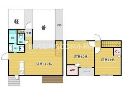 メゾン・ヴィヴァン都城(2LDK/1階)の間取り写真