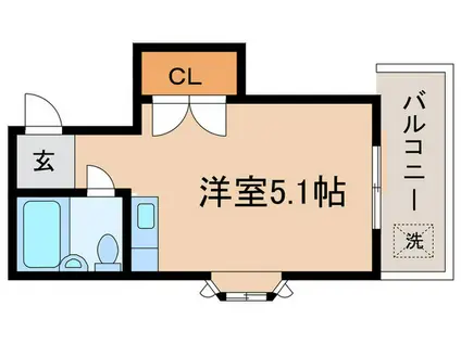 フォレストハウス初台A棟(ワンルーム/2階)の間取り写真