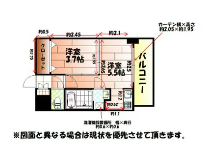 NO.63 オリエントキャピタルタワー(1DK/15階)の間取り写真