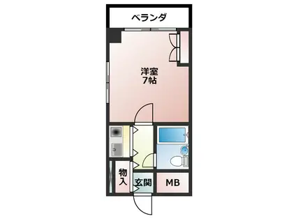 メゾンルミネ(1K/3階)の間取り写真