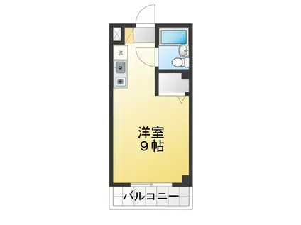 リズ松が丘(ワンルーム/3階)の間取り写真