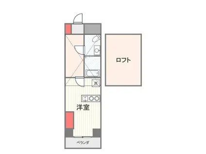 フレアドーム代々木(1K/3階)の間取り写真