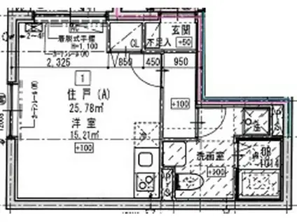 南千住5丁目計画(ワンルーム/1階)の間取り写真