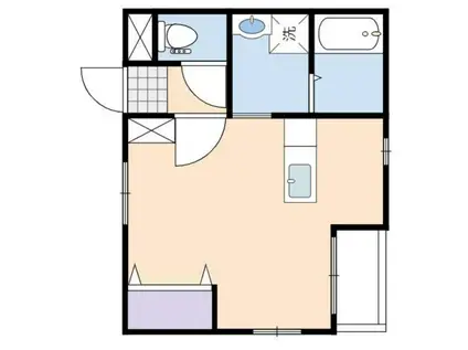 LUCE(ワンルーム/1階)の間取り写真