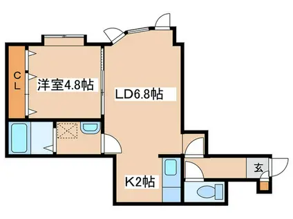 CENTNIA28(1LDK/3階)の間取り写真