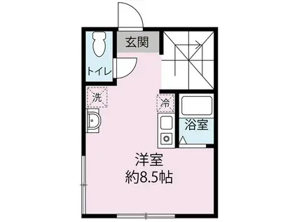 アウローラ金町(ワンルーム/3階)の間取り写真